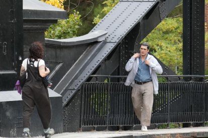 Rodaje de la segunda temporada de Memento Mori en el Puente Colgante.