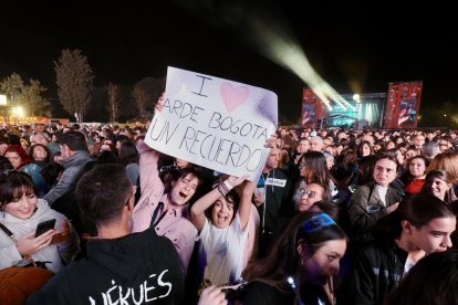 Hombres G en concierto, en las instalaciones de la antigua Hípica