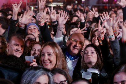 Hombres G en concierto, en las instalaciones de la antigua Hípica