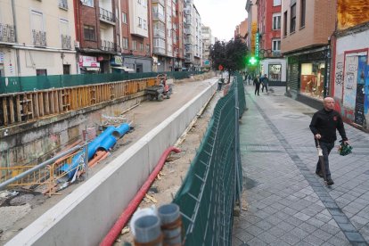 Estado de las obras del paso de Labradores en Valladolid