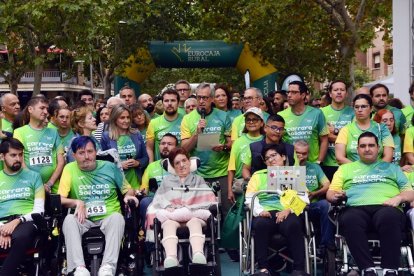 Participantes de la 'Carrera Solidaria Contra la ELA' de Eurocaja Rural