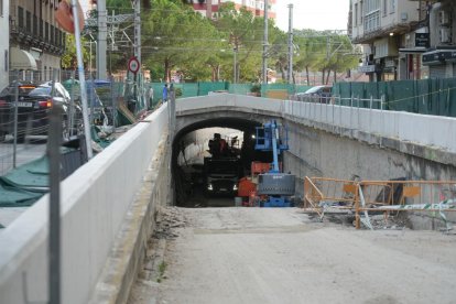 Obras del túnel de Labradores, el único en marcha de la integración.