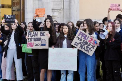 Los estudiantes claman contra la nueva EBAU ante la Consejería de Educación