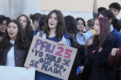 Los estudiantes claman contra la nueva EBAU ante la Consejería de Educación