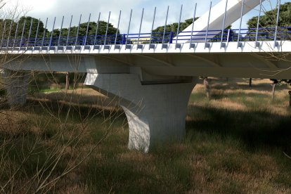 Recreación del viaducto de la Autovía del Duero