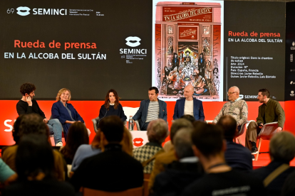 La actriz Pilar López Ayala en la presentación de 'La alcoba del sultán'