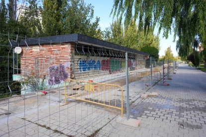 Obras del nuevo carril bici del paseo Isabel la Católica.