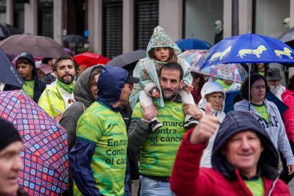 Marcha contra el cáncer en la ciudad de Valladolid.