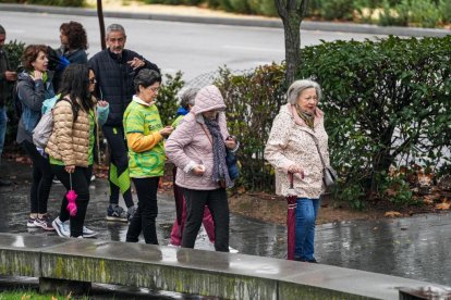 Marcha contra el cáncer en la ciudad de Valladolid.