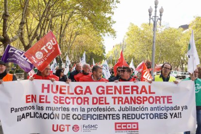 Huelga de conductores de autobuses en AUVASA.