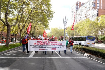 Huelga de conductores de autobuses en AUVASA.