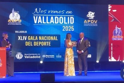 El alcalde Jesús Julio Carnero en la última Gala Nacional del Deporte celebrada en junio pasado en Albacete.