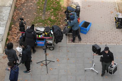 Rodaje de la serie 'Cochinas' de Prime en Valladolid