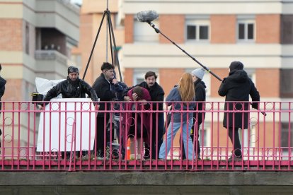 Rodaje de la serie 'Cochinas' de Prime en Valladolid