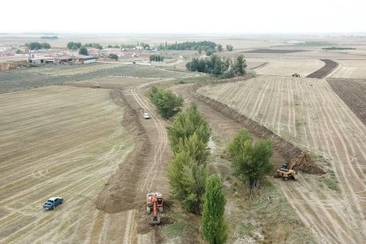 Obras de restauración en el río Zapardiel