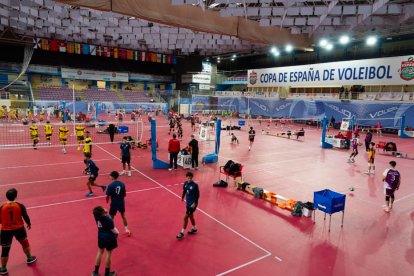 Fotografía del polideportivo Pisuerga durante el desarrollo del torneo