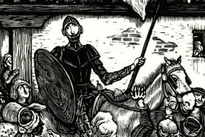 Detalle de uno de los grabados de Luis Jou
