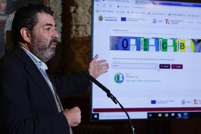 Alberto Gutiérrez Alberca, concejal de Tráfico y Movilidad, durante la presentación.
