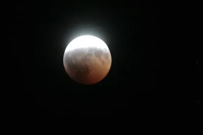 Eclipse de luna, en una foto de archivo.