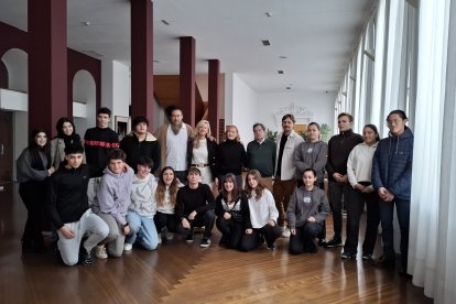 Una imagen de la presentación esta mañana en el Teatro Calderón