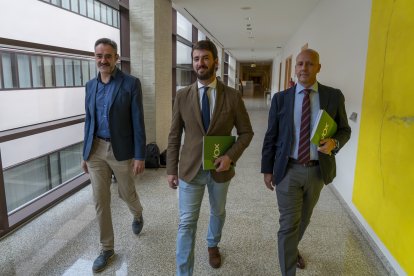 David Hierro, Juan García Gallardo y Carlos Menéndez