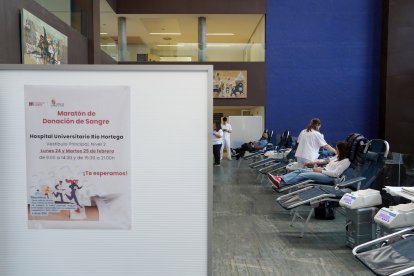 Donaciones de sangre en el Río Hortega
