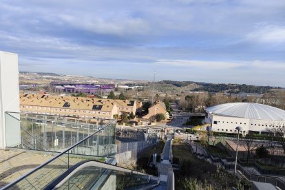 Ascensor de la ladera del estadio de Parquesol.