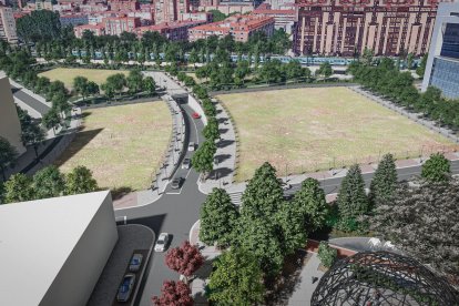 Recreación del paso inferior para vehículos en la integración ferroviaria de Ariza