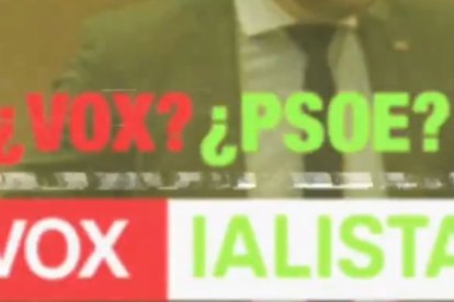 Fotograma del vídeo publicado por el PP.