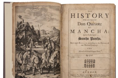 Una imagen del libro adquirido por el Ministerio de Cultura, de 1687.