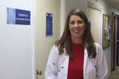 María Sánchez Ledesma, doctora de medicina interna del Hospital Universitario de Salamanca.