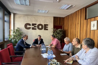 Reunión de la Plataforma del Soterramiento de Valladolid con la CEOE