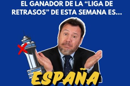 Imagen de Puente creada con IA en la publicación de Facebook de Ryanair.