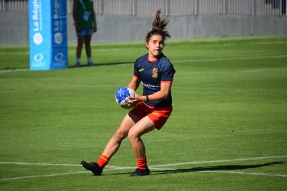 Irati Prieto, con las inferiores de la Selección Española.