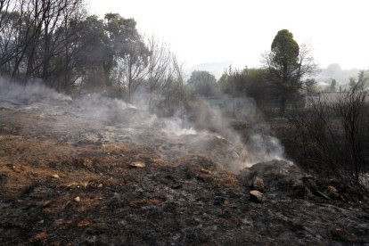 Efectos del incendio en Las Médulas (León)