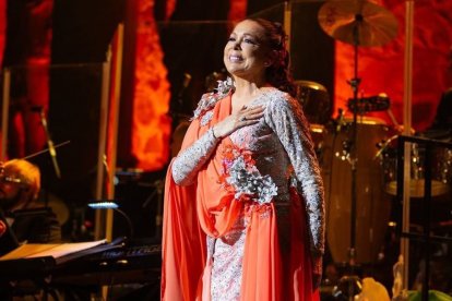 Isabel Pantoja en un concierto.