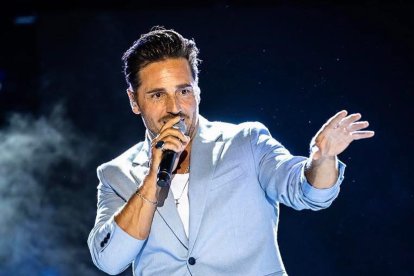 David Bustamante en uno de sus conciertos.