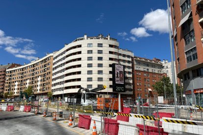 Obras de la red de calor en Parquesol