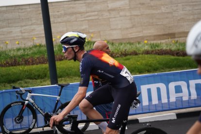 Iván Romeo, en el Mundial de Ruanda.