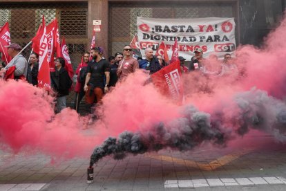 Manifestación de los trabajadores de Frenos y Conjuntos.