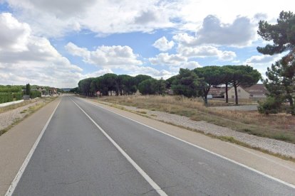 N-601 a la altura de la urbanización donde ocurrió el atropello.