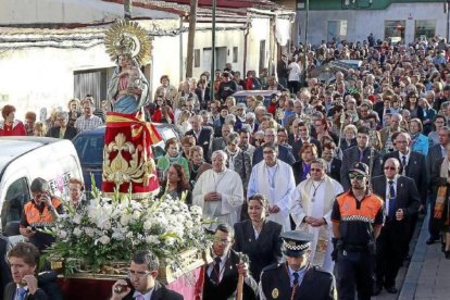 Procesión en las calles de la Pilarica en una imagen de archivo.