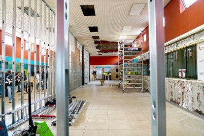 Obras de remodelación de la estación de autobuses de Valladolid.