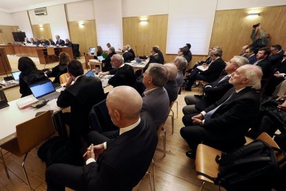 Una de las sesiones del juicio de la 'Trama eólica'.