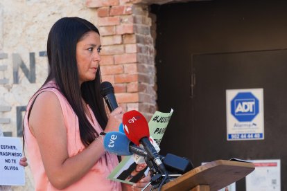 La hermana de Esther López, Inés, en una imagen de archivo.