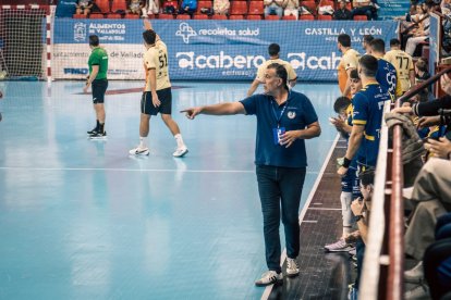 David Pisonero en el partido ante Guadalajara esta temporada.