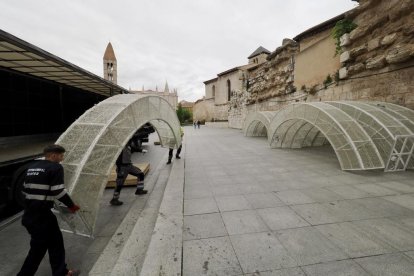Primeras luces de Navidad en Portugalete.