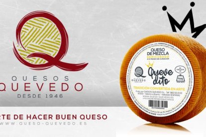El queso 'Quevedito', elegido por Inditex para sus cestas de Navidad.