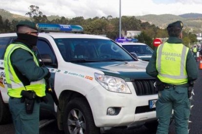 El arresto se produjo en el transcurso de un control de seguridad en Santovenia.