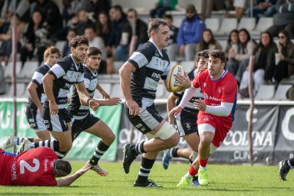 Una acción del partido entre Chami y Ordizia en Pepe Rojo.
